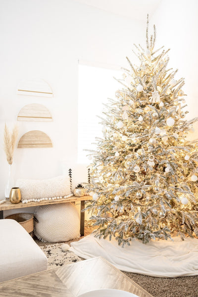 DIY Flocked Real Christmas Tree 2020